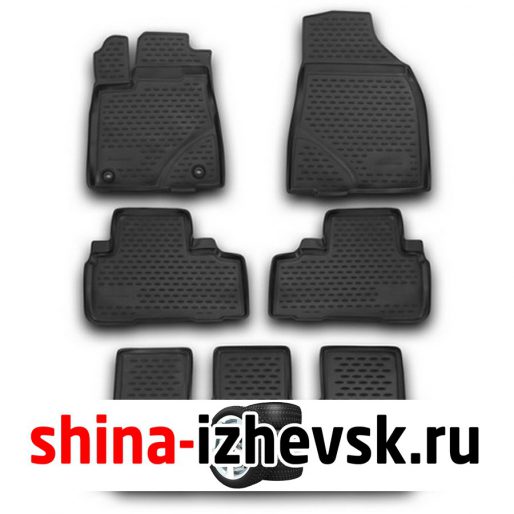 Коврик Autofamily коврик в салон полиуретановый черный для TOYOTA Highlander III 2014- в Ижевске